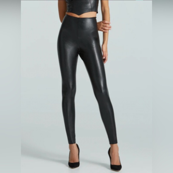 NWT Commando Black Faux Leather Leggings - Picture 5 of 14